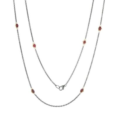 Necklaces Amali  | Ruby Textile Station Necklace