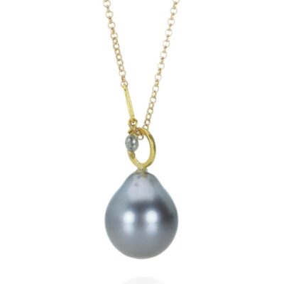 Necklaces Rosanne Pugliese  | Gray Baroque Pearl Necklace