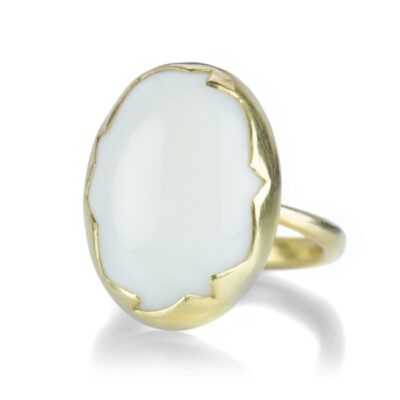 Rings Annette Ferdinandsen  | White Coral Cracked Egg Ring