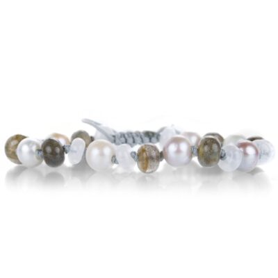 Bracelets Joseph Brooks  | Labradorite, Moonstone And Pearl Bracelet