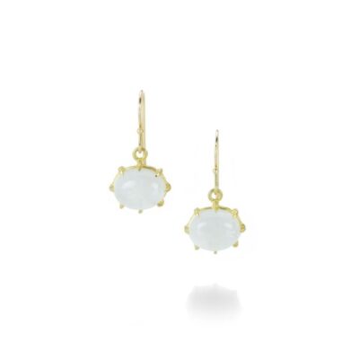 Earrings Rosanne Pugliese  | Oval Moonstone Earrings