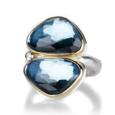 Rings Jamie Joseph  | Double London Blue Topaz Ring