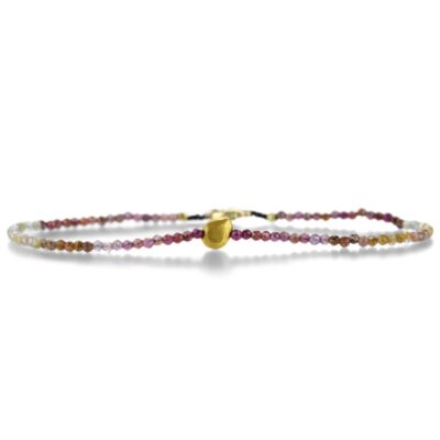 Bracelets Margaret Solow  | Red Sapphire And Gold Nugget Bracelet