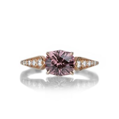 Rings Alexis Kletjian  | Rose Gold Mahenge Garnet Vega Ring With Diamonds