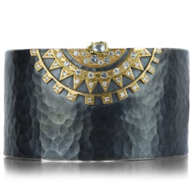 Bracelets Annie Fensterstock  | Mixed Metal Aztec Cuff