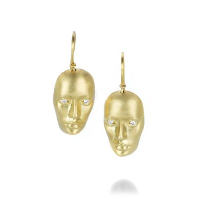 Earrings Anthony Lent  | Vulcana Earrings With Diamond Eyes