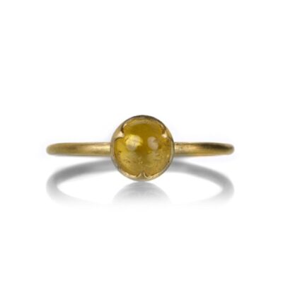 Rings Gabriella Kiss  | 18K Round Yellow Sapphire Ring