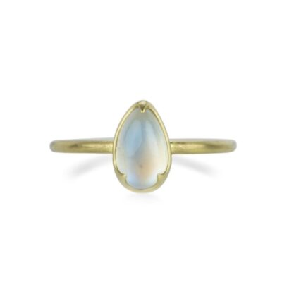 Rings Gabriella Kiss  | 18K Pear Shaped Moonstone Ring