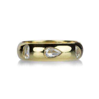 Rings Diana Mitchell  | Mixed Rose Cut Diamond Eternity Gypsy Band