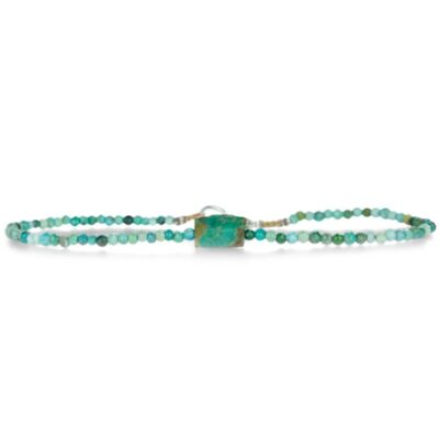 Bracelets Margaret Solow  | Faceted Turquoise Beaded Bracelet