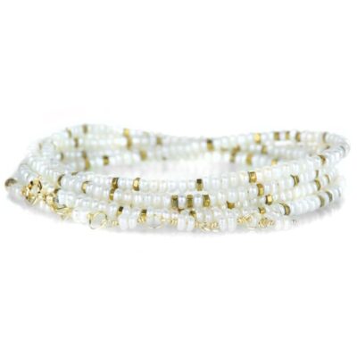 Bracelets Anne Sportun  | White Pearl Confetti Wrap Bracelet