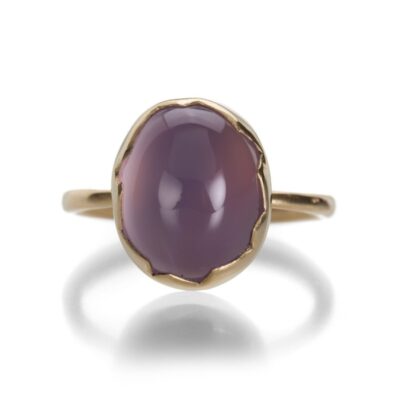 Rings Annette Ferdinandsen  | Lavender Chalcedony Cracked Egg Ring