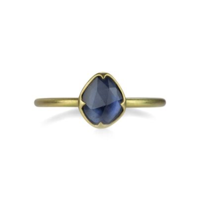 Rings Gabriella Kiss  | Kite Shaped Blue Sapphire Ring