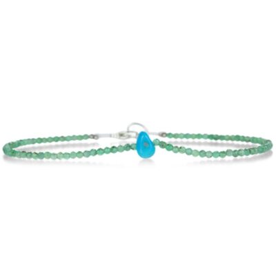 Bracelets Margaret Solow  | Emerald And Turquoise Beaded Bracelet