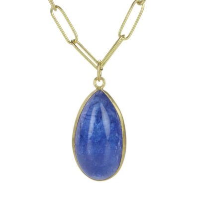 Necklaces Maria Beaulieu  | Teardrop Tanzanite Pendant (Pendant Only)