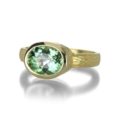 Rings Barbara Heinrich  | Oval Light Green Tourmaline Ring