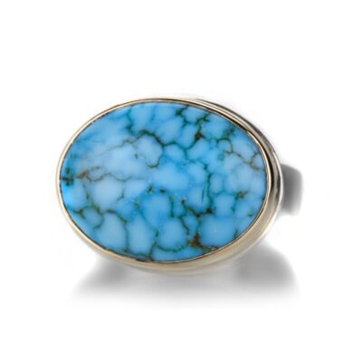 Rings Jamie Joseph  | Large Oval Kingman Turquoise Ring