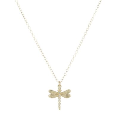 Necklaces Victoria Cunningham  | Diamond Dragonfly Necklace