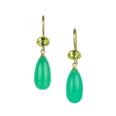 Earrings Mallary Marks  | Chrysoberyl And Chrysoprase Apple & Eve Earrings