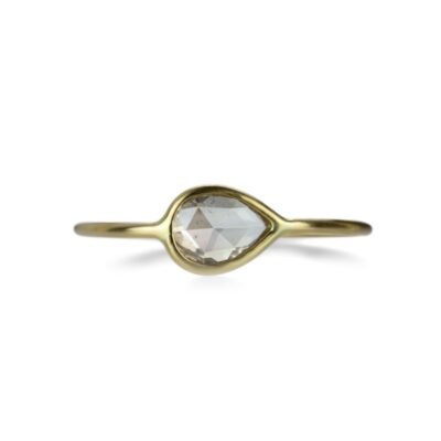 Rings Margaret Solow  | Teardrop Rose Cut Diamond Ring