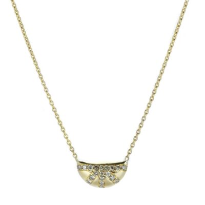 Necklaces Diana Mitchell  | Pave Diamond Sunrise Necklace