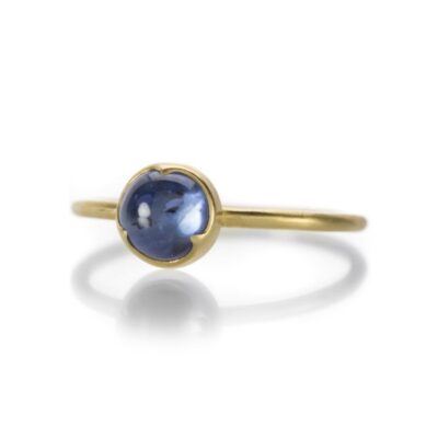 Rings Gabriella Kiss  | Round Clear Sapphire Cabochon Ring