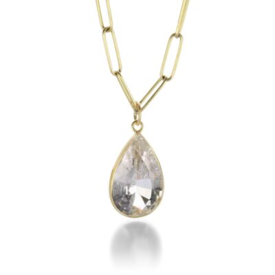 Necklaces Maria Beaulieu  | Tear Shaped Herkimer Pendant (Pendant Only)