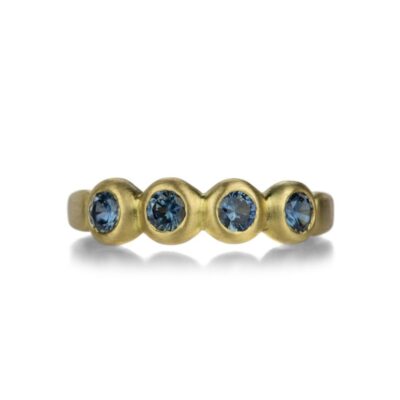 Rings Marian Maurer  | Green Blue Sapphire Porch Skimmer Band