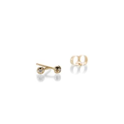 Earrings Nicole Landaw  | Small Blossom Studs With Diamonds